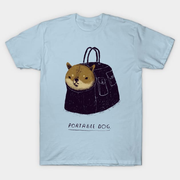 portable dog T-Shirt by Louisros